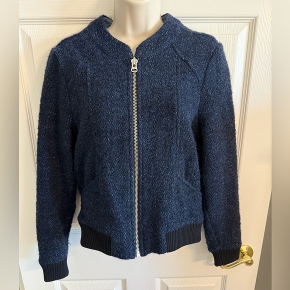 Levis Made & Crafted Jacket Womens XS Blue Wool Alpaca - Picture 1 of 16